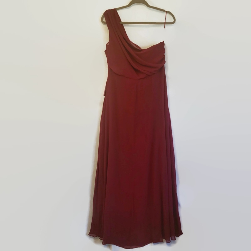 Birdy Grey Burgundy Kira Chiffon Formal Dress - Picture 8 of 8